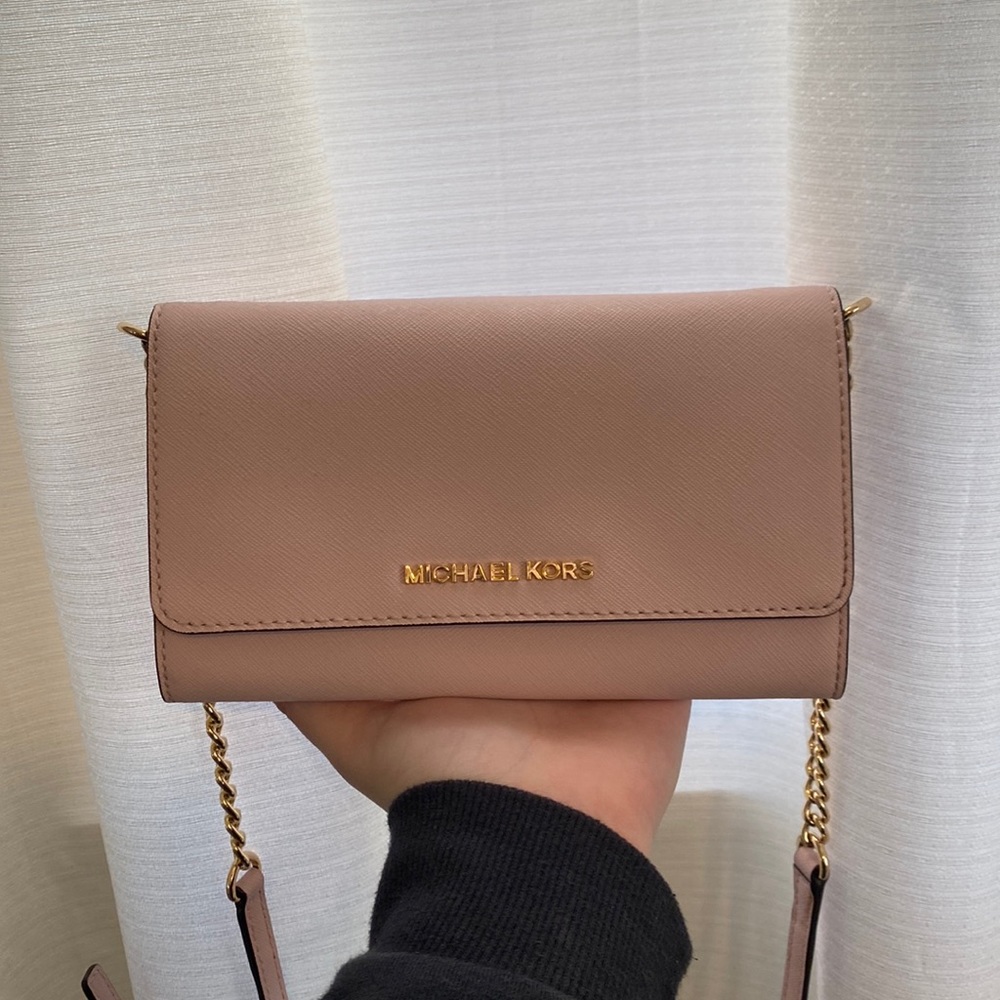 Micheal Kors Crossbody bag Pink/blush and Gold
